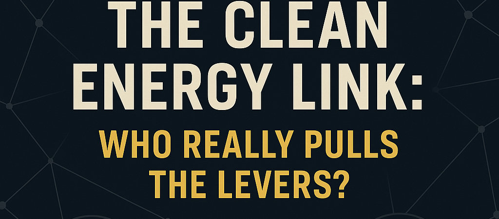 The Clean Energy Link: Who Really Pulls the Levers?