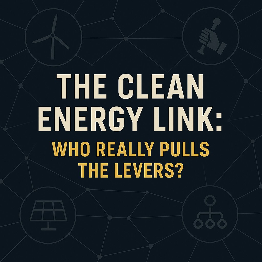 The Clean Energy Link: Who Really Pulls the Levers?
