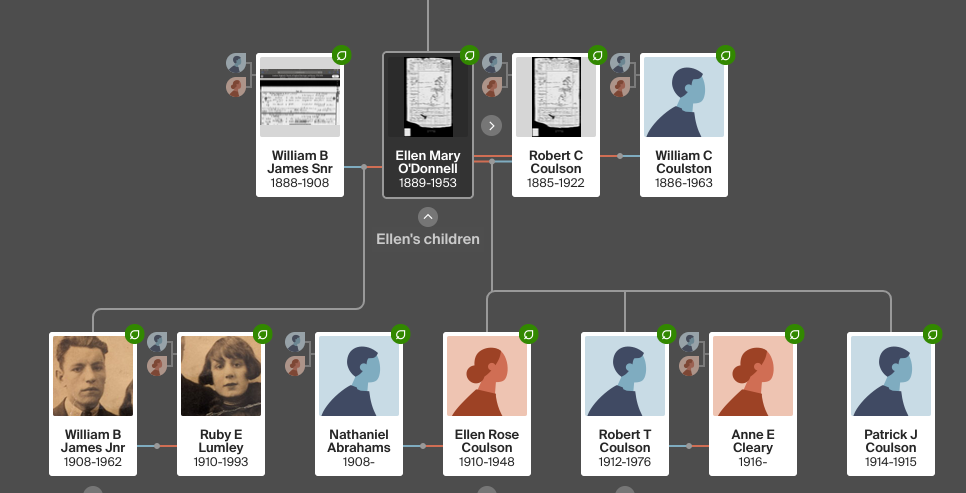 William James & Lumley in Fulham Family Tree